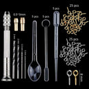 Handmade Crystal Glue Mold Set DIY Crystal Glue Jewelry Mold 83 Pcs Set