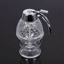1x Honey Jar Dispenser Syrup Bee Stand Hive Cup-Acrylic Container Trigger New