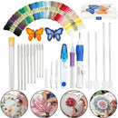 DIY Embroidery Art Pen Knitting Sewing Tool Kit Punch Needle + 50 Threads Set