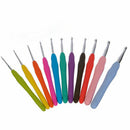 30Pcs Crochet Hook Set Soft Grip Handles Knitting Needles Yarn Sewing Tool