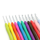 30Pcs Crochet Hook Set Soft Grip Handles Knitting Needles Yarn Sewing Tool