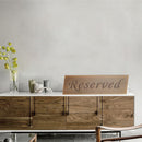 Stainless Steel Reserved Table Sign Reserving Seat Wedding Table Party Decor