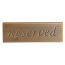 Stainless Steel Reserved Table Sign Reserving Seat Wedding Table Party Decor