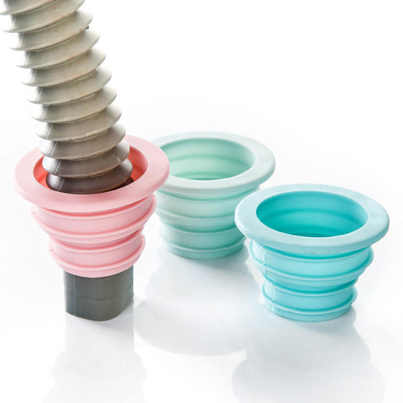 1 x Sewer Deodorant Sealing Ring Silicone Drain Pipe Hose Seal Plug Random Color