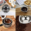 304 Stainless Chocolate Melting Impermeable Heat Butter Melt Bowl Newest Useful