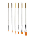 6Pcs/set Artist Paint Brush for Oil Watercolor Painting Nylon Hair Newest Useful