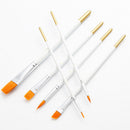 6Pcs/set Artist Paint Brush for Oil Watercolor Painting Nylon Hair Newest Useful