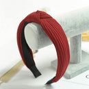 Cloth Headband Hair-Accessories Bow Knot Soft Girls Simple Sweet Cotton Solid
