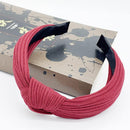 Cloth Headband Hair-Accessories Bow Knot Soft Girls Simple Sweet Cotton Solid