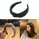 Cloth Headband Hair-Accessories Bow Knot Soft Girls Simple Sweet Cotton Solid