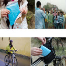 10XDisposable Emergency Waterproof Rain Coat Poncho Rainwear Rainsuit New