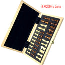 Chess Set Wood Game Set Large Wooden Board Folding Storage Box Hand Carved Piece