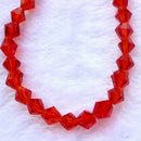 4mm Crystal Diamond Beads Double Pointed Glass Loose Beads Boxed Handmade Bead