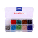 1000 Pcs DIY Handmade Bead Crystal Diamond Double Pointed Bead Glass Loose Bead