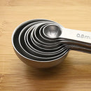 9 Pcs Measuring Cups and Spoons Set 304 Stainless Steel Food Grade Spoons