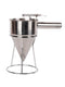 Stainless Steel Funnel Small Balls Tools With Rack Cupcakes Baking