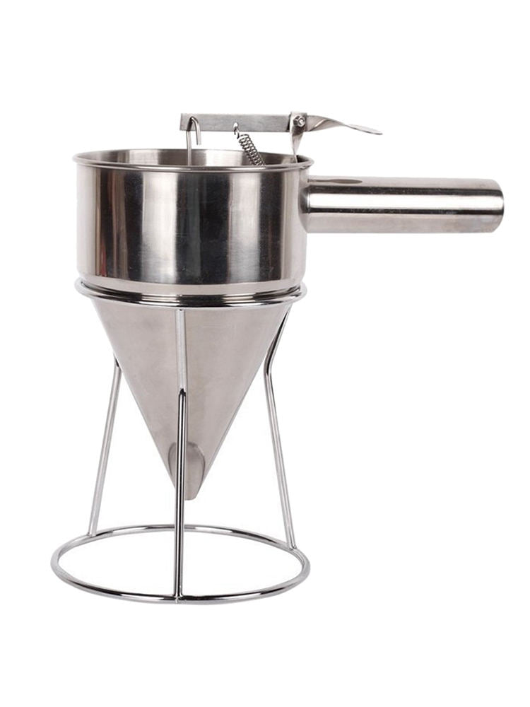 Stainless Steel Funnel Small Balls Tools With Rack Cupcakes Baking