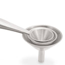 3 In 1 Portable Stainless Steel Mini Metal Funnel Set Home Kitchen Accessories