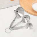 Stainless Steel Funnel Set for Essential Oil Spice Liquid Dry Ingredient Helpful