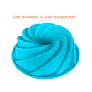 Cake-Molds Pizza-Pan Baking-Tools Bread-Pastry-Mould Spiral-Shape Silicone Cake