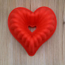 1 pc Universal Silicone Cake Pan Molds Heart Shaped Chocolate One Color