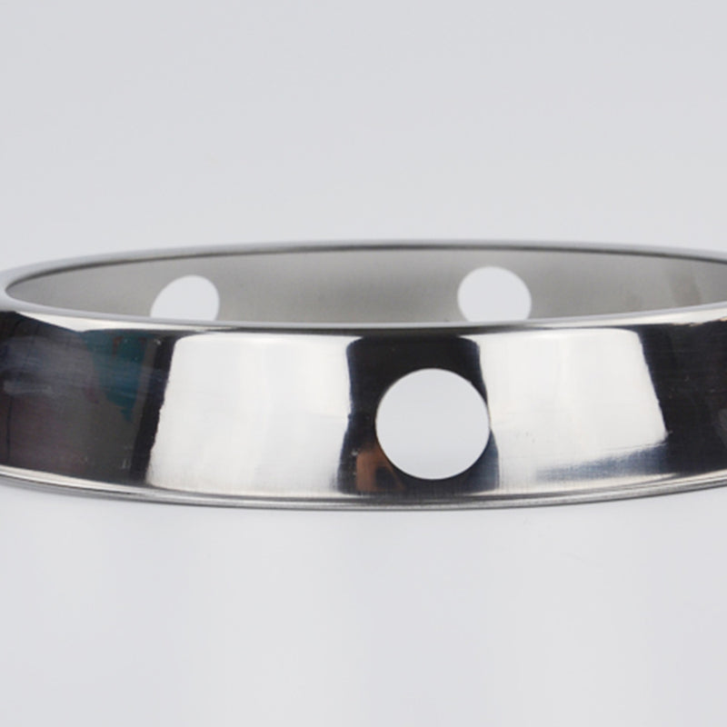 1 Piece Wok Ring Stainless Steel Rack Kitchen Round Stand with Reversible Size