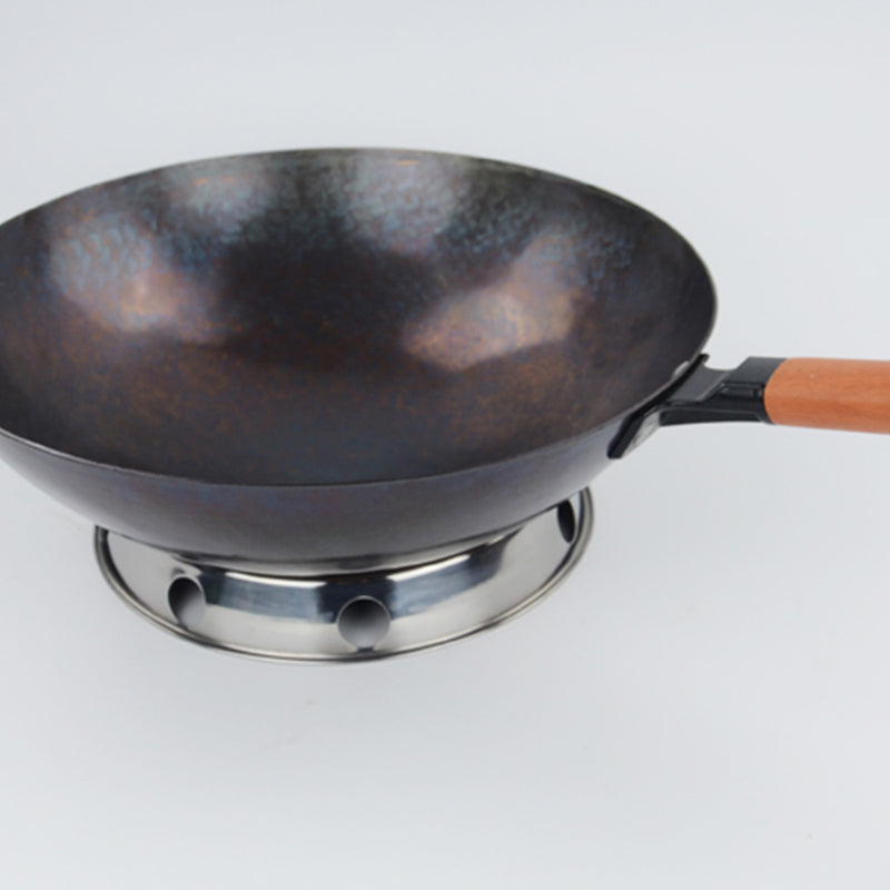 1 Piece Wok Ring Stainless Steel Rack Kitchen Round Stand with Reversible Size