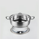 1 PC Stainless Steel Wok Ring Pan Rack Round Stand Support Reversible