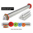 Stainless Steel Rolling Pin Non-stick Pastry Dough Roller Bake Adjustable Tools