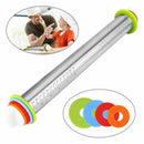 Stainless Steel Rolling Pin Non-stick Pastry Dough Roller Bake Adjustable Tools