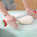 Durable Adjustable Rolling Pin With Dough Mat Dough Roller with 4 Removable