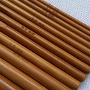 12 Pieces Bamboo Knitting Needles Crochet Hooks Double Pointed For Sweater