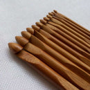 12 Pieces Bamboo Knitting Needles Crochet Hooks Double Pointed For Sweater