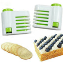 2x 5 Layers DIY Cake Bread Cutter Leveler Slicer Cutting Fixator Kitchen Tool