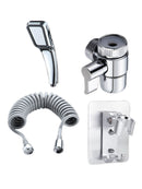 High Pressure Bathroom Kitchen Sink Faucet Sprayer Set Valve WIth Base Hose