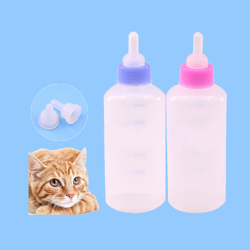 9 PCS Small Dog Puppy Cat Kitten Milk Nursing Feeding Bottle Nipple Puppy