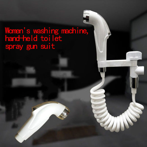 1 Set of Toilet Shattaf Handheld Shattaf Gynecological Washing Sprayer for Bidet
