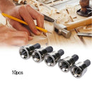 10 pcs Metal Dimpler Drilling Bits For Drywall Plasterboard Screw Locating Tools