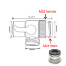 T-adapter 3 Ways Valve For Diverter Bath Toilet Bidet Sprayer Shower Adaptor