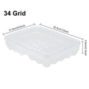 34-Grids Plastic Storage Box Egg Holder with Lid for Refrigerator Newest Useful
