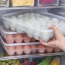 34-Grids Plastic Storage Box Egg Holder with Lid for Refrigerator Newest Useful