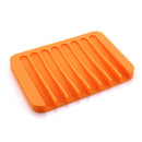 2x Silicone Soap Holder Natural Shower Room Soap Box Home Bath Dish Accessories