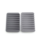 2x Silicone Soap Holder Natural Shower Room Soap Box Home Bath Dish Accessories
