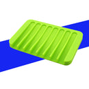 2Pcs Flexible Bathroom Silicone Soap Dish Storage Holder Soapbox Plate Drainer