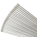 22x/Set Fashion Design Stainless Steel Single Pointed Crochet Knitting Needles