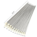 22x/Set Fashion Design Stainless Steel Single Pointed Crochet Knitting Needles