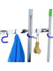 Stainless Steel Hook Mop Broom Holder Wall Mounted Handle Hanger Storage Rack