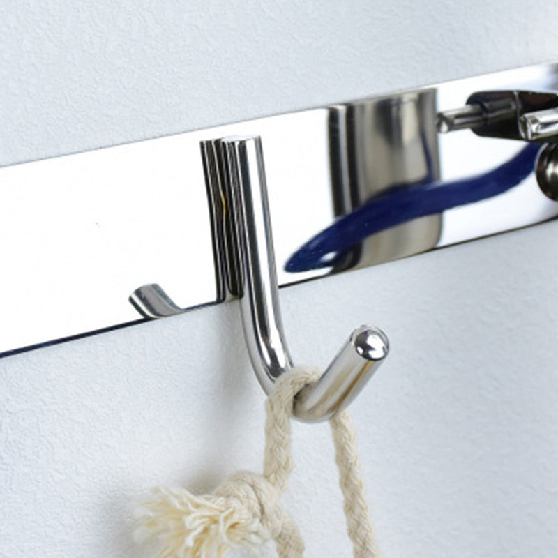 Stainless Steel Hook Mop Broom Holder Wall Mounted Handle Hanger Storage Rack
