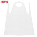 100xDisposable Plastic Aprons Polythene Aprons Eco Flat Pack Transparant Useful