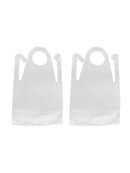 100xDisposable Plastic Aprons Polythene Aprons Eco Flat Pack Transparant Useful